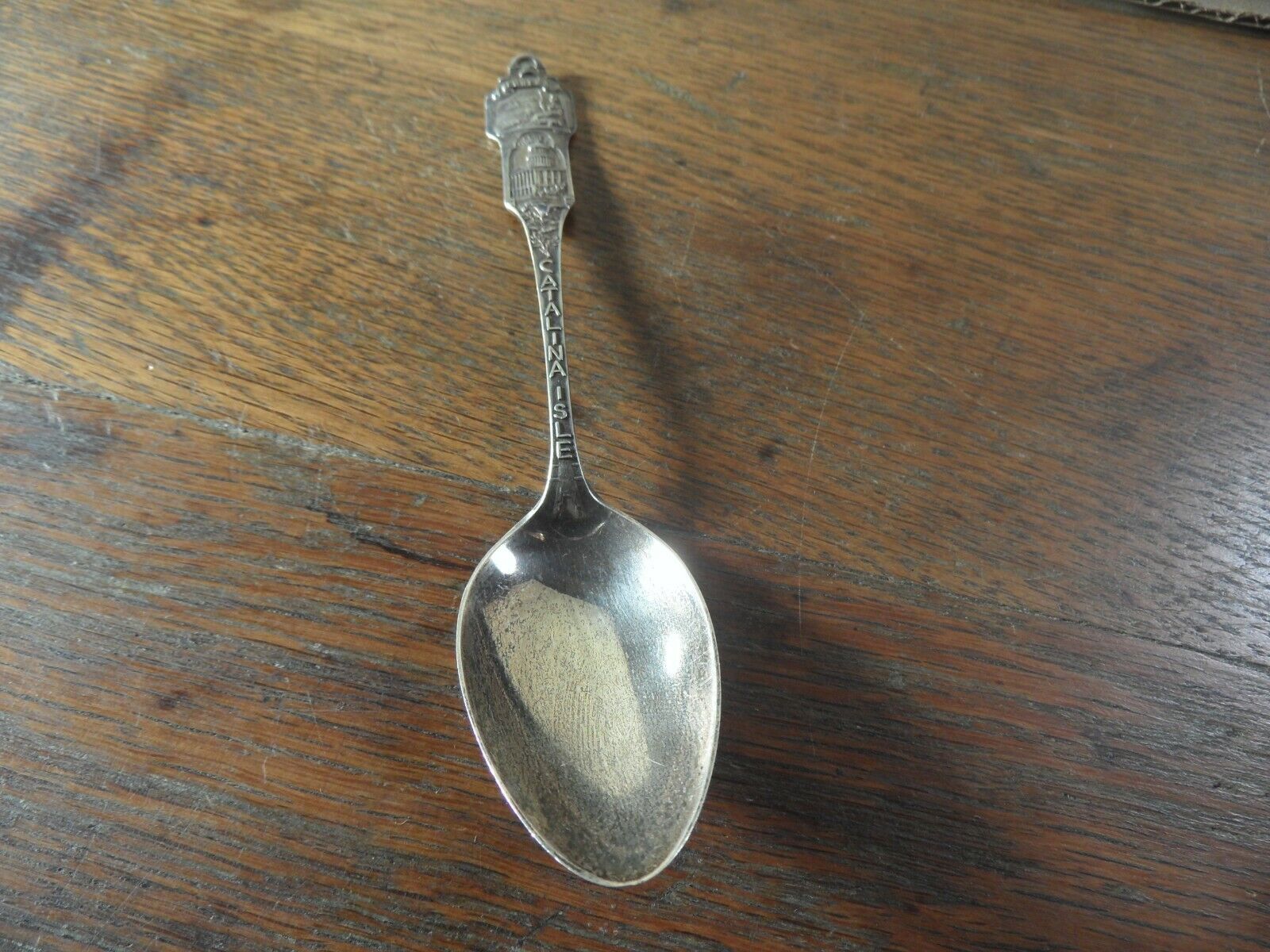 A6-34 Estate sterling silver souvenir spoon Catalina Isle .42 Troy OZ