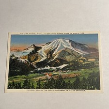 WASHINGTON STATE POSTCARD Mt. Rainier As Seen From Sunrise Ridge Sunrise Park picture