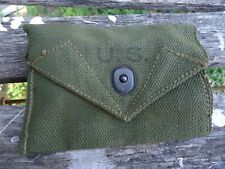 VTG. 1944 WW2 US MILITARY ARMY USMC CANVAS FIRST AID KIT POUCH GATES MFG CO BIN picture