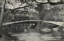 Stockbridge MA Bridge Entrance to Icy Glen c1910 Postcard picture