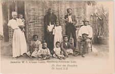 HAMBURG-AMERICAN STEAMSHIP LINE - JAMAICA W.I. A HAPPY FAMILY UNUSED POSTCARD picture
