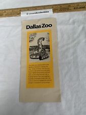 Vintage 1970's 80's Travel Brochure Dallas Zoo Texas Map Attractions E Clarendon picture