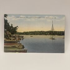 Vintage Postcard Lake Vermilion From Danville Sportsman Club, Illinois  picture