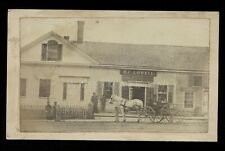 Dover Maine B.C. Lowell's Grocery Store / Storefront CDV Photo 1870s CDV Photo picture