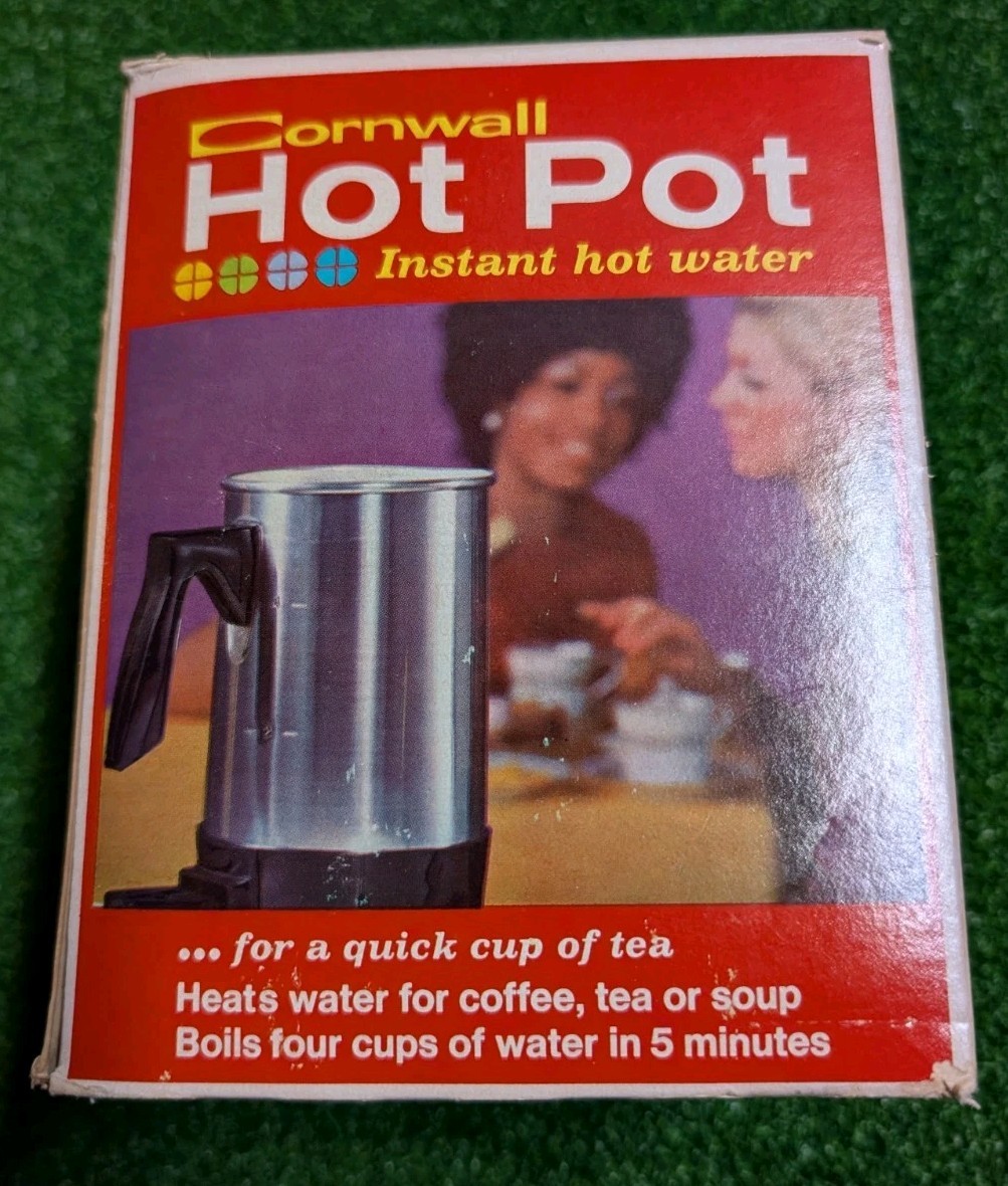 Vintage Cornwall Hot Pot 4 Cup Capacity, Heats water New Unused Rare Vintage Cornwall Hot Pot 4 Cup Capacity, Heats water New Unused Rare
