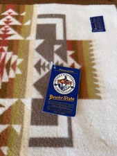 Pendleton Beaver State Chief Joseph Indian Blanket Wool Native Cream 64x84” US picture
