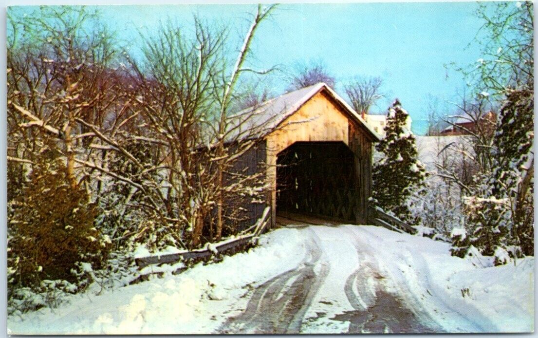 Postcard - Halpin Bridge in Middlebury, Vermont