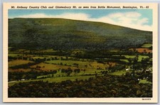 VT, Bennington, Mt. Anthony Country Club, Glastenbury Mt. Linen Vintage Postcard picture