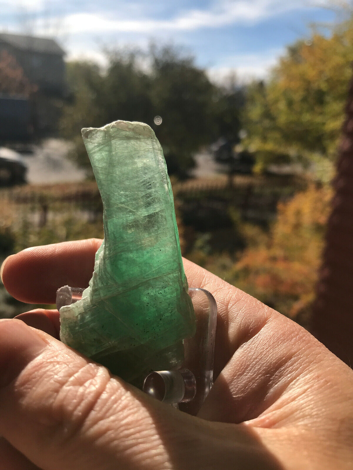 Talcum, rare transparent green(), Argonaut Talcum mine, Ludlow, Vermont