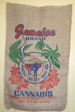 Jamaica Brand - classic marijuana burlap sac picture