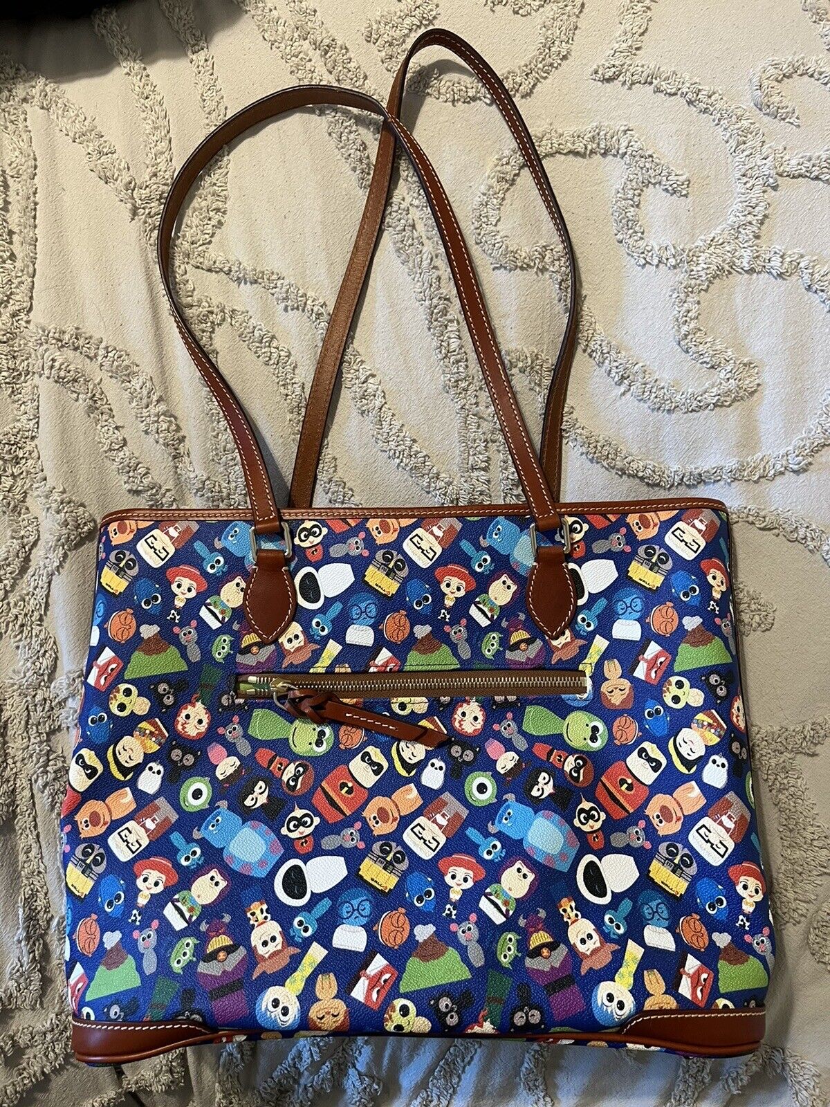 Disney Pixar First Blue Dooney And Burke Tote Purse - Opened But Never Used