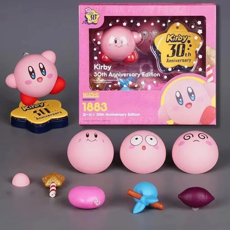 Kirby 30th Anniversary Action Figure Dolls Exchange Face Expression Toys FullSet Kirby 30th Anniversary Action Figure Dolls Exchange Face Expression Toys FullSet
