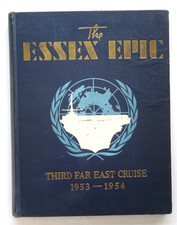 USS ESSEX CVA-9  1953-1954 FAR EAST-KOREAN WAR CRUISE BOOK picture