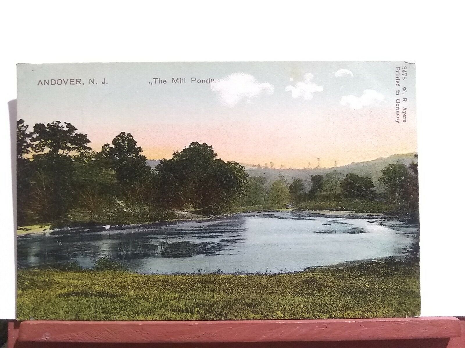 Vintage Postcard. The Mill Pond. Andover,  New Jersey. (L10)