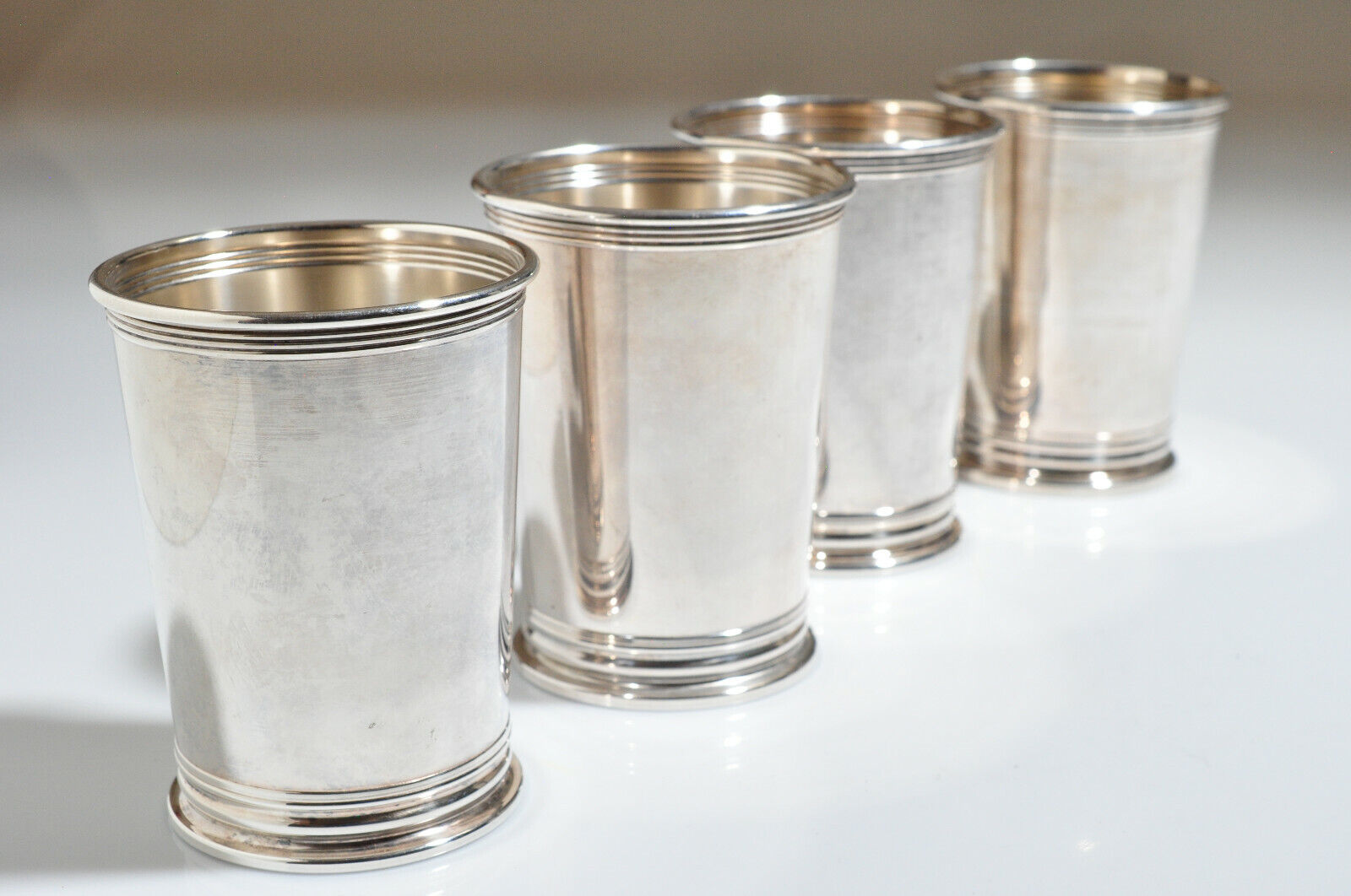 Vintage Newport Mint Julep Cups Silver plate .... Nice....