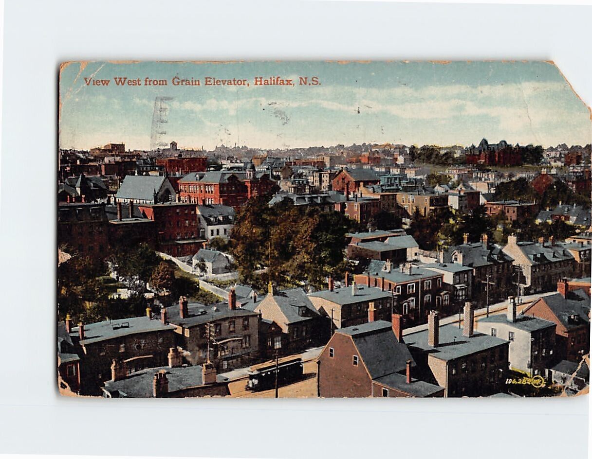 Postcard View West from Grain Elevator, Halifax, Canada