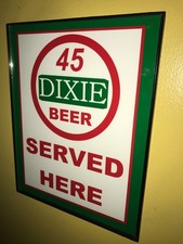 Dixie 45 New Orleans Beer Served Here Bar Man Cave Advertising Sign picture