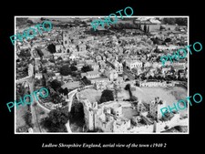 Ludlow Shropshire England Aerial View Of Town c1940 3 Old Large Historic Photo picture