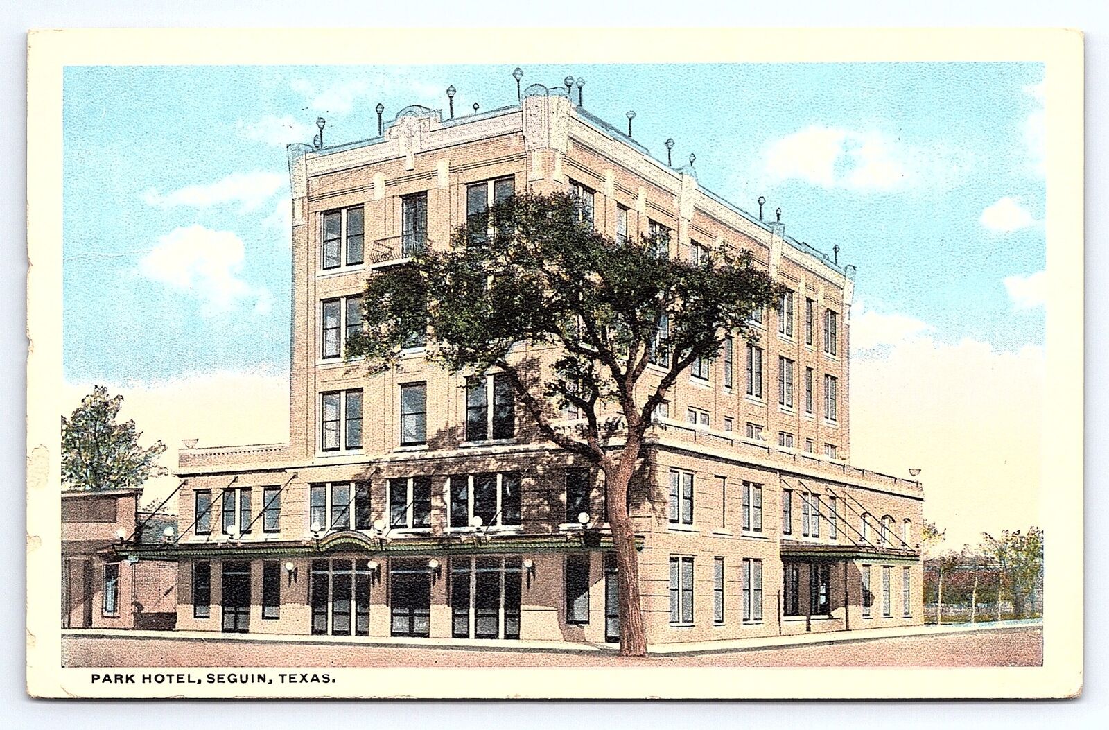 Postcard Park Hotel Seguin Texas Curt Teich Co. c.1917