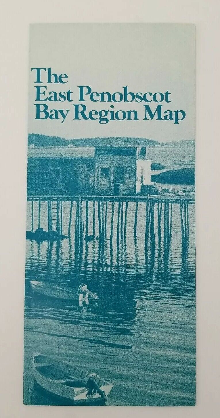 Vintage Travel Brochure - The East Penobscot Bay Region Map, Maine