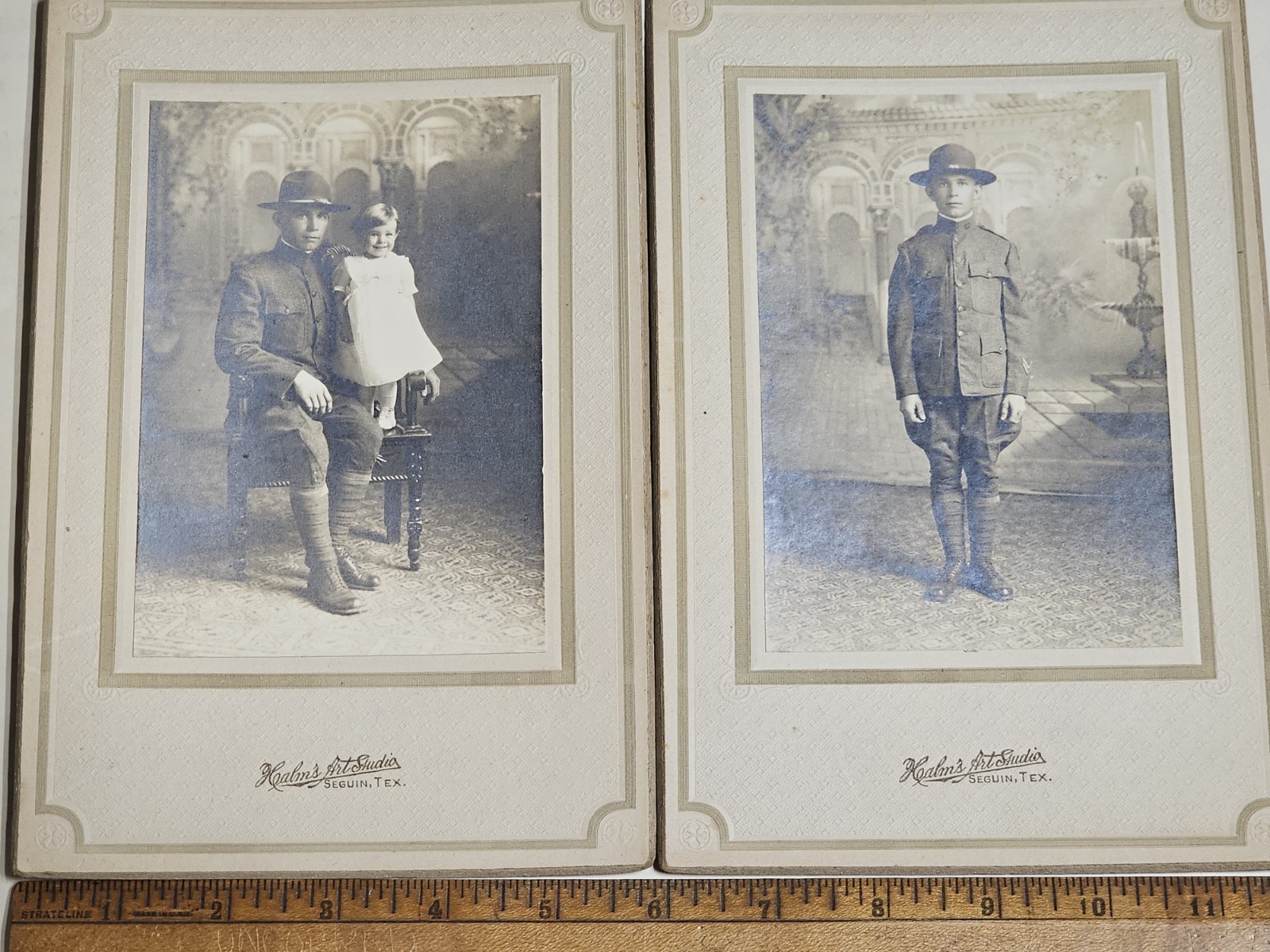 WWI US Army PVT Arnold Dietert Child 2 Photos Halm Seguin TX Service Chevrons WWI US Army PVT Arnold Dietert Child 2 Photos Halm Seguin TX Service Chevrons