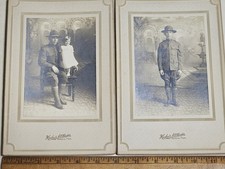 WWI US Army PVT Arnold Dietert Child 2 Photos Halm Seguin TX Service Chevrons picture