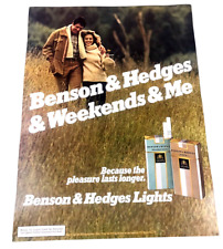 Vintage 1979 BENSON & HEDGES Cigarettes Store Ad Promo Poster 16