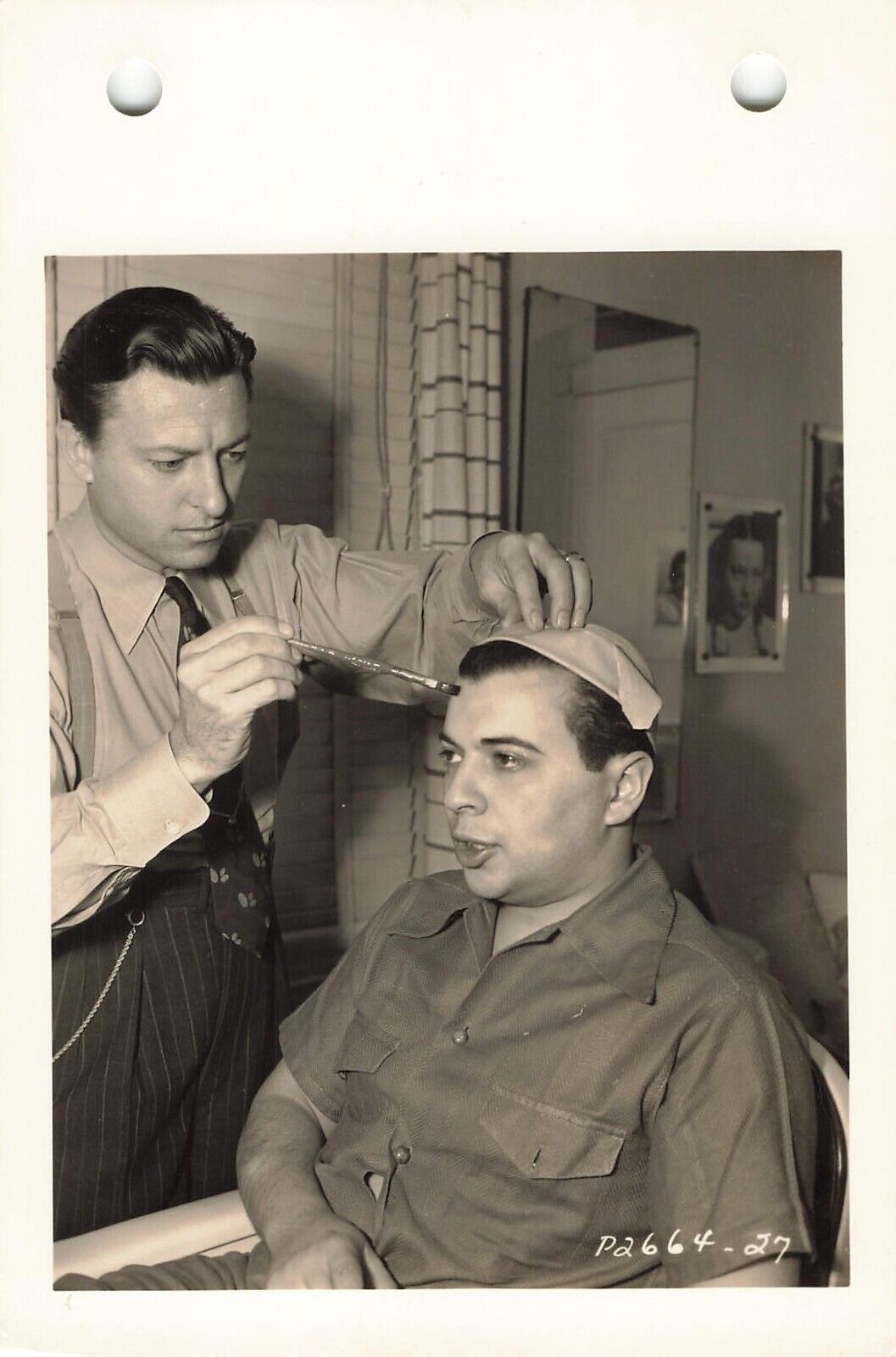 Wally Westmore Makeup Artist 1940 Movie Photo Ezra Stone Hollywood Press  *Am9a