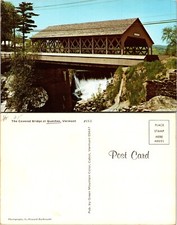 Covered Bridge at Quechee Vermont VT Postcard picture
