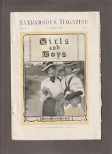 1904 EMILIE BENSON KNIPE ILLUSTRATIONS Magazine Pages~GIRLS and BOYS~8 Full-Page picture