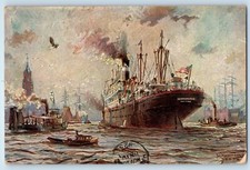 1923 S S Manchuria Steamer Paquebot Townshend Vermont VT Vintage Postcard picture