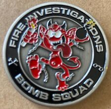 *New* Montgomery Co. MD Bomb Squad/Fire Investigations Challenge Coin, 1.75