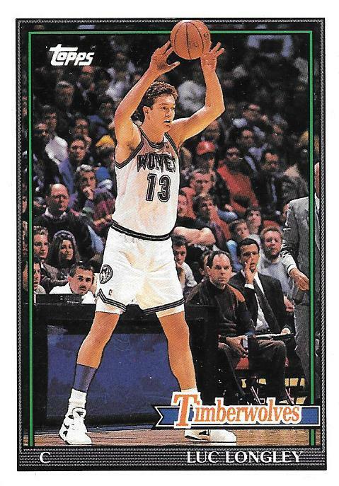 Luc Longley Rookie Topps Archives