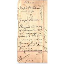 1892 QUEEN ANNE'S COUNTY MARYLAND LAND SALE CONTRACT JOSEPH W GIBSON Z106 picture