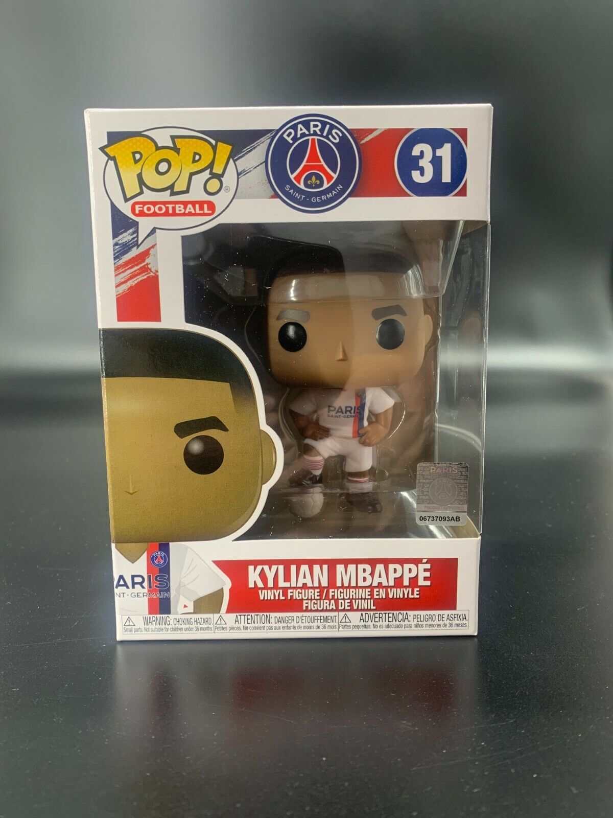 Funko Pop Football PSG Kylian Mbappé (Third Kit) #31 MINT IN STOCK w/ Protector