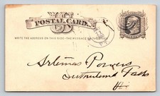 1880 US Postal Card Saxtons River VT Postmark Rutland Weathersfield picture