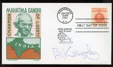 Ben Kingsley signed autograph auto FDC Actor Gandhi & Schin BAS picture