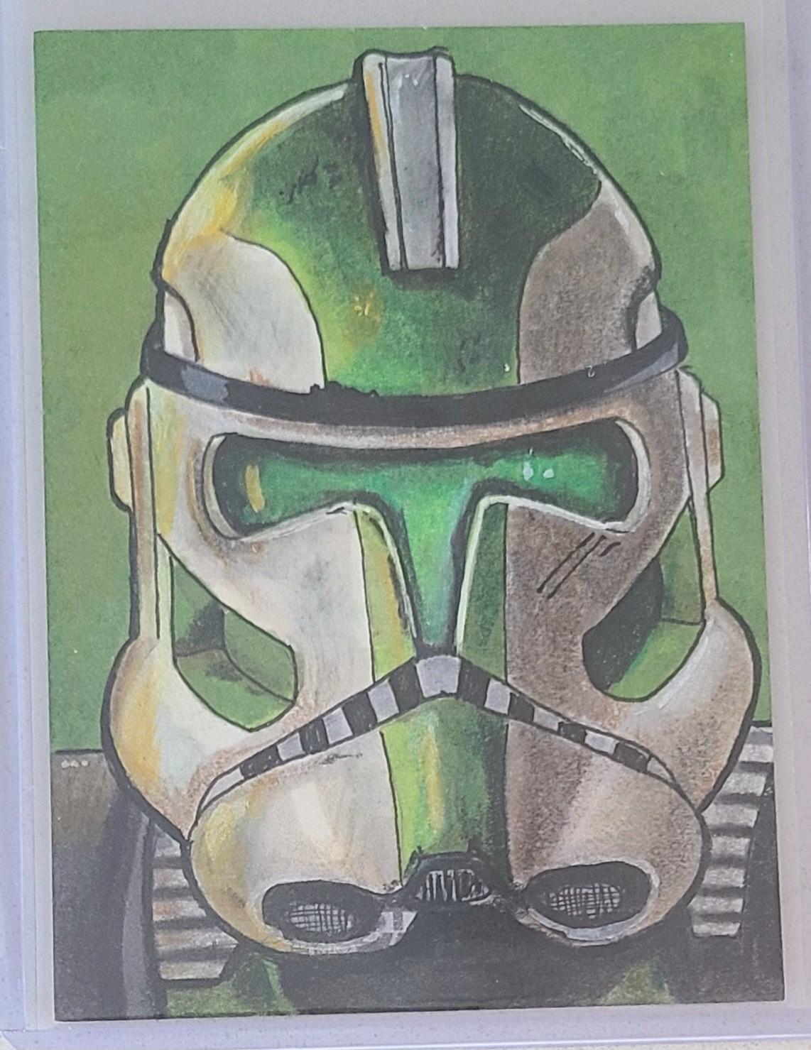 Topps Star Wars Commander Gree Sketch By Darren Coburn-James Topps Star Wars Commander Gree Sketch By Darren Coburn-James