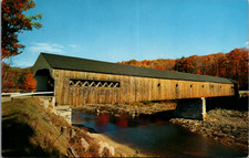 Vermont West Dummerston Old Covered Bridge Scenic Autumn Frank L. Forward picture