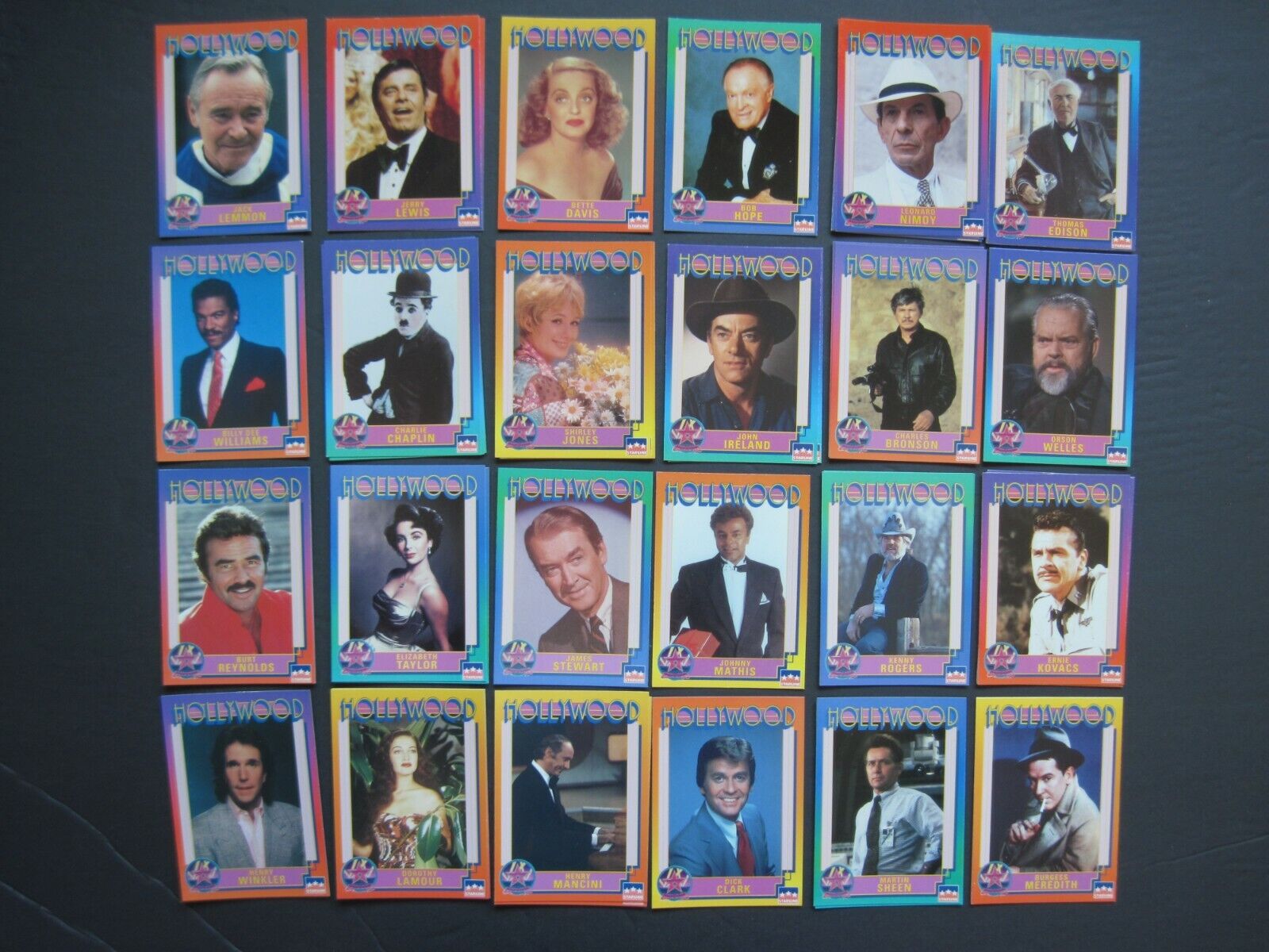 HOLLYWOOD WALK of FAME CARDS Your pick Finish your Set Movie Stars Singers 1991