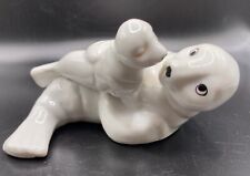 Vintage White Mother Seal & Baby Seal Pup Figurine Eden's Bliss Collection GOT  picture