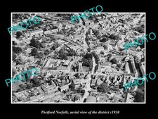 Thetford England Aerial View Of District c1930 3 Old Large Historic Photo picture