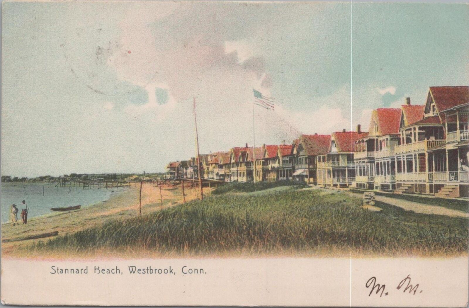 Postcard Stannard Beach Westbrook CT 1906
