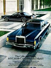 1979 Lincoln Continental & Mark V-Collector's Vintage Series Original Print picture