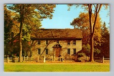 Stockbridge MA-Massachusetts, Historical Indian Mission House, Vintage Postcard picture
