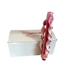 Vintage American Candle Ribbon HAND CARVED CANDY CANE Stripe Bartonsville, PA picture