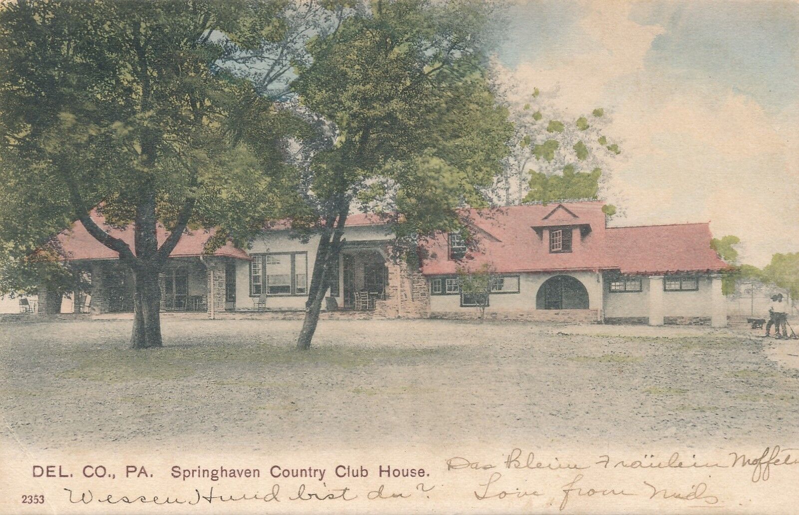WALLINGFORD PA – Springhaven Country Club House – udb – 1907