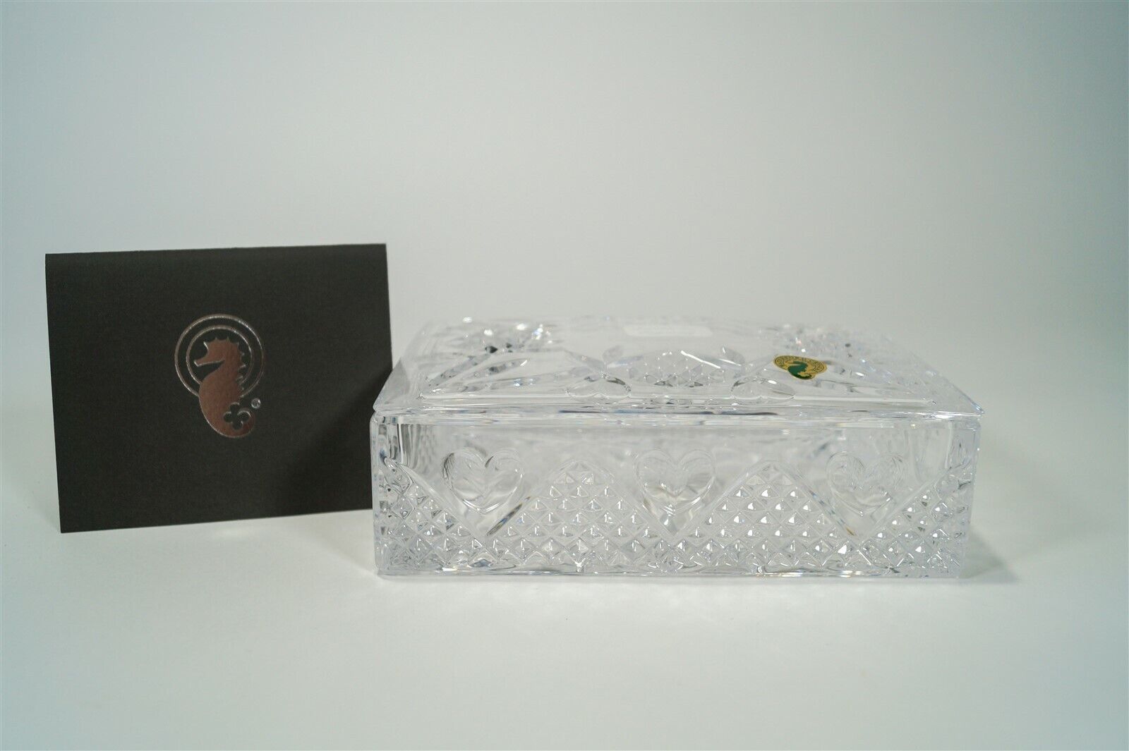 NIB Waterford Lead Crystal Wedding Heirloom Collection 135075 Bridal Memento Box