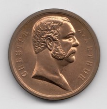 President  Chester Arthur USA treasury medallion or medal - (#1158) picture