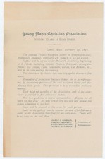 1891 Lowell MA YMCA Trades Reception Handbill Huntington Hall Orchestra Supper picture